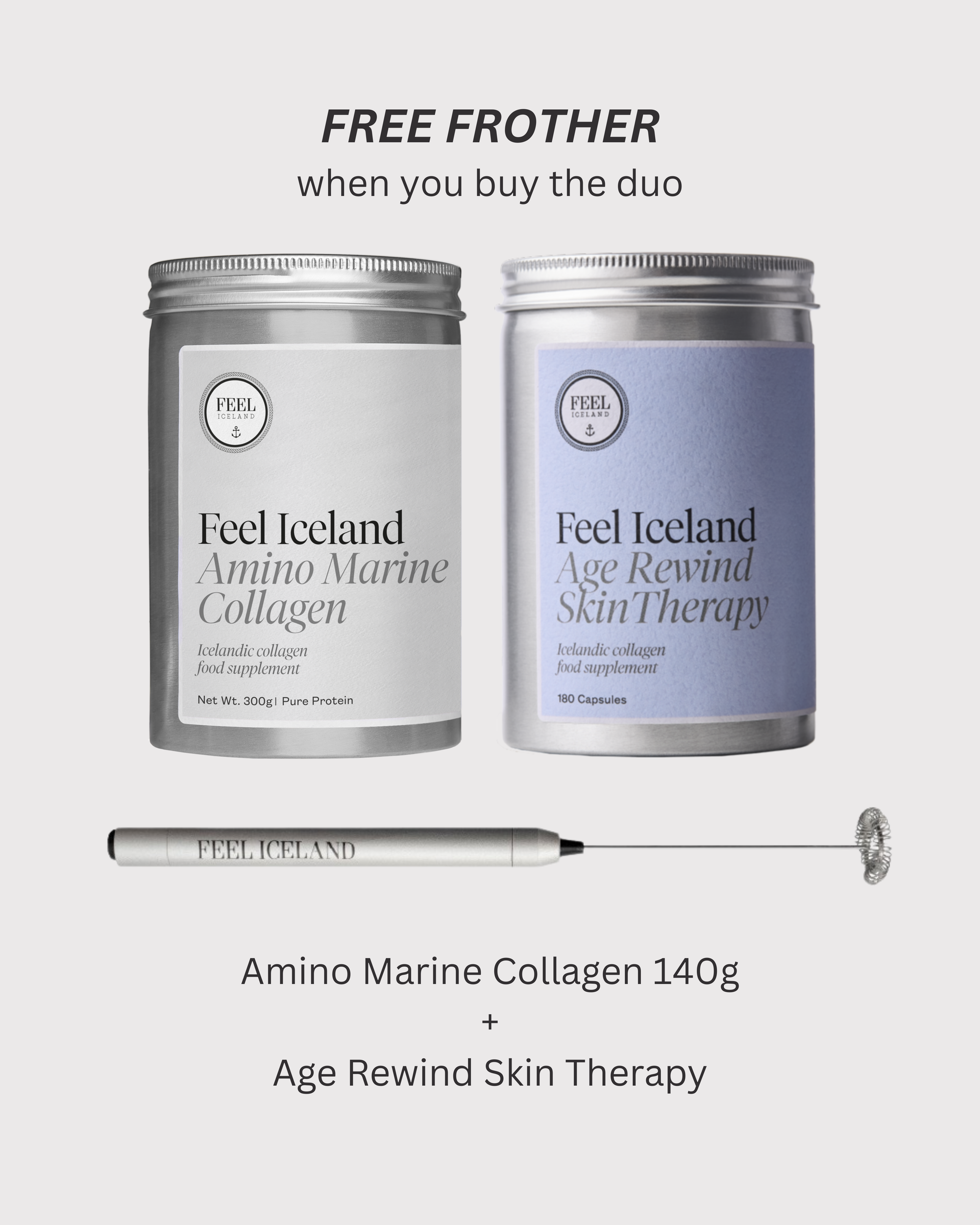 Amino Marine Collagen 140g + Age Rewind Skin Therapy